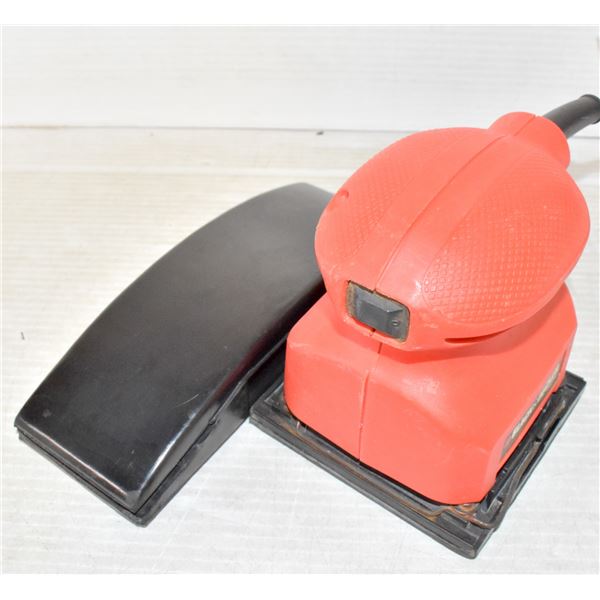 BLACK AND DECKER ELECTRIC SANDER AND MANUAL