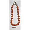 Image 1 : ANTIQUE 925 SILVER CARNELIAN 2 STRAND BRACELET