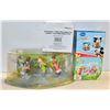 FLAT OF NEW DISNEY MUGS PLUS 6PC FIGURINE SET