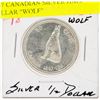 Image 1 : 1967 CANADIAN SILVER HALF DOLLAR "WOLF"