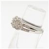 Image 2 : MZ50-45 10KT WHITE GOLD DIAMOND RING SIZE 7