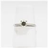 Image 1 : MZ50-39 10K WHITE GOLD MOISSANITE RING SIZE 6.75
