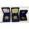 Image 1 : 3 CANADA COMMEMORATIVE $1 COINS IN CASES
