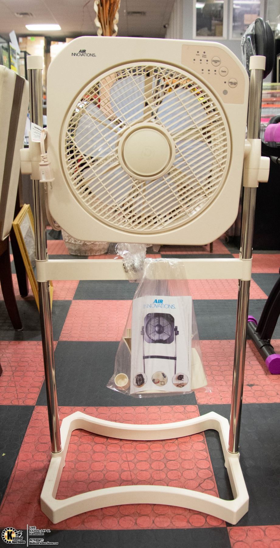Fan Innovation NEW ASSEMBLED AIR INNOVATIONS SWIRL STAND FAN WITH
