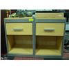 Image 1 : PAIR OF NEW HOTEL NIGHTSTANDS W/ DRAWER, ASSEMBLED