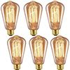 Image 1 : NEW 6 PACK OF EDISON LIGHT BULBS, 60W, E26