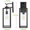 Image 2 : NEW OUTDOOR WALL SCONCE LAMP WITH GLASS