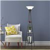 Image 1 : NEW TORCHIERE FLOOR LAMP WITH 3 LAYER STORAGE