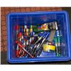 Image 1 : BIN OF DRY ERASE PENS AND WHITEBOARD MAGNETS