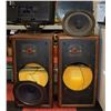 PAIR OF 2 SPEAKER CABINETS W/ 3 SPEAKERS
