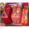 Image 1 : GAS CANS - 25 LITRE, 23 LITRE + 2 - 5 LITRE CANS