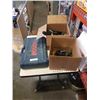 Image 1 : BOSCH BRUTE CORDLESS HAMMER DRILL WITH 2 BATTERIES CHARGER WORKING WITH 2 BOXES OF CASTERS AND TOOLS