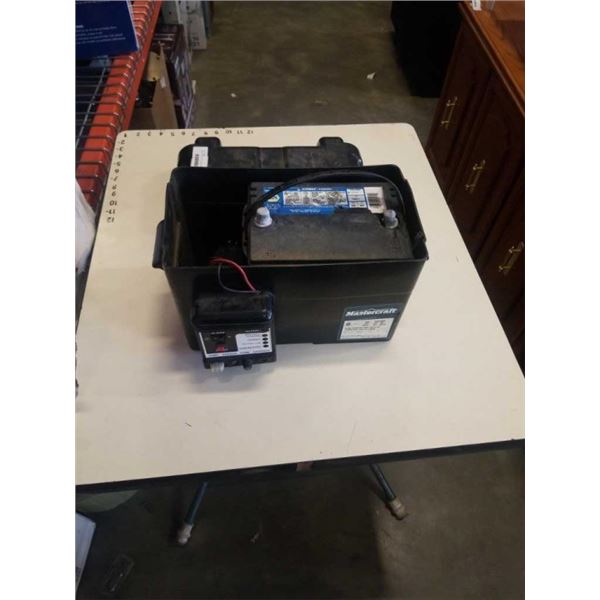 SUMP PUMP BATTERY BACKUP BOX WITH BATTERY