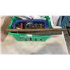 Image 3 : BOX AND BIN OF SAWBLADES, HAMMERS, FILES, CLAMPS, SHOP SUPPLIES