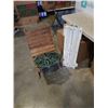 Image 1 : FOLDING WOOD CHAIR, IRON BASE AND SECURITY GATE
