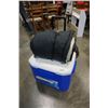 Image 1 : COLEMAN 60QT COOLER AND 2 SLEEPING BAGS