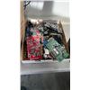 Image 2 : BOX AND TRAY OF COMPUTER PARTS, GRAPHICS CARDS AND SPEAKERS