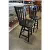 Image 2 : PAIR OF BLACK SWIVEL BAR STOOLS