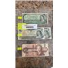 Image 1 : 4 CANADIAN BILLS 1967 $1, 2 1973 $1, 1986 $2