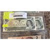 Image 3 : 4 CANADIAN BILLS 1967 $1, 2 1973 $1, 1986 $2