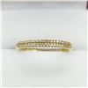 Image 2 : 10KT. YELLOW GOLD DIAMOND RING, 40 DIAMONDS (0.10CTS), W/A $1245.00, SIZE 7