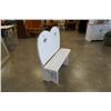 Image 2 : WHITE PAINTED BENCH