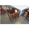 Image 1 : THESEIRA ENDTABLE WITH 2 NESTING DROPLEAF TABLES