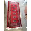 Image 1 : ORIENTAL HAND KNOTTED 100% WOOL AREA CARPET - 6 FOOT X 32 INCH