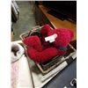 Image 3 : GLASS DECORATIONS, POTTERY BARN THROW PILLOW, VINTAGE SUITCASE, DECORATIVE TRAYS