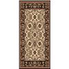 Image 1 : NEW 6.5FT X 9.5FT AREA CARPET  - CREAM AND BLACK, RETAIL $499