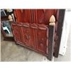 Image 2 : HAND MADE CRAFTED WOOD HEADBOARD AND FOOTBOARD