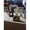 Image 1 : STONE CHESS PIECES, 2 DECORATIVE STONE BOOKENDS AND HORSE FIGURE