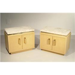 Steven Chase Custom nightstands, pair, USA, c. 1985