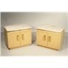 Image 1 : Steven Chase Custom nightstands, pair, USA, c. 1985