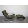 Image 1 : Mid Century Modern rocking chair with ottoman