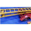 Image 2 : Kingsbury Toys (Pressed Steel Wind-Up Toy) Ladder Truck (4"H x 4"W x 24"D)  (SEE PICS!)