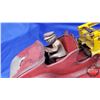 Image 8 : Kingsbury Toys (Pressed Steel Wind-Up Toy) Ladder Truck (4"H x 4"W x 24"D)  (SEE PICS!)