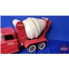 Image 3 : Tonka (Pressed Steel Toy) Tandem Axle Cement Mixer Truck (9"H x 6-1/4"W x 14-1/2"D) (SEE PICS!)