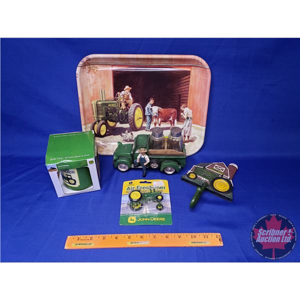 John Deere Product Combo (Coffee Cup, Coat Hanger, Air Freshener, S&P, Tin Tray, etc!) (SEE PICS!)