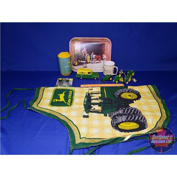 John Deere Collector Combo (Xmas Ornaments, Coffee Mug, Tray, Coasters, Bank, etc) (SEE PICS!)