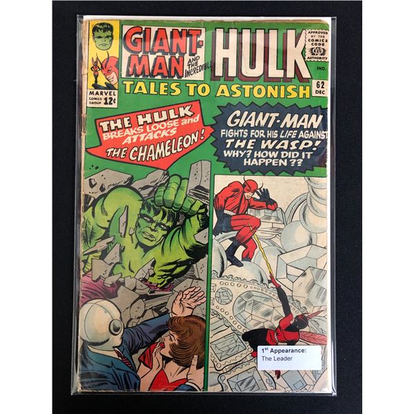 MARVEL COMICS TALES OF ASTONISH NO.62 (1ST. APP THE LEADER)