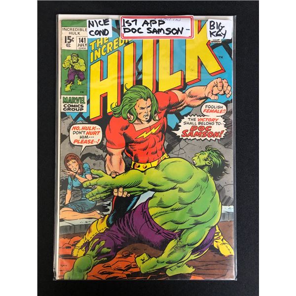 MARVEL COMICS THE INCREDIBLE HULK NO.141 (1ST APPEARANCE DOC SAMPSON)