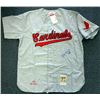 Image 1 : STAN MUSIAL SIGNED MITCHELL AND NESS GREY COOPERSTOWN JERSEY (PSA COA)