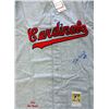 Image 2 : STAN MUSIAL SIGNED MITCHELL AND NESS GREY COOPERSTOWN JERSEY (PSA COA)