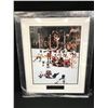 Image 1 : TEAM USA MIRACLE ON ICE CUSTOM FRAMED DISPLAY 24 X 30