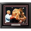 Image 1 : MIKE TYSON AND EVANDER HOLYFIELD SIGNED EAR BITE CUSTOM FRAMED 16 X 20 (BECKETT COA)