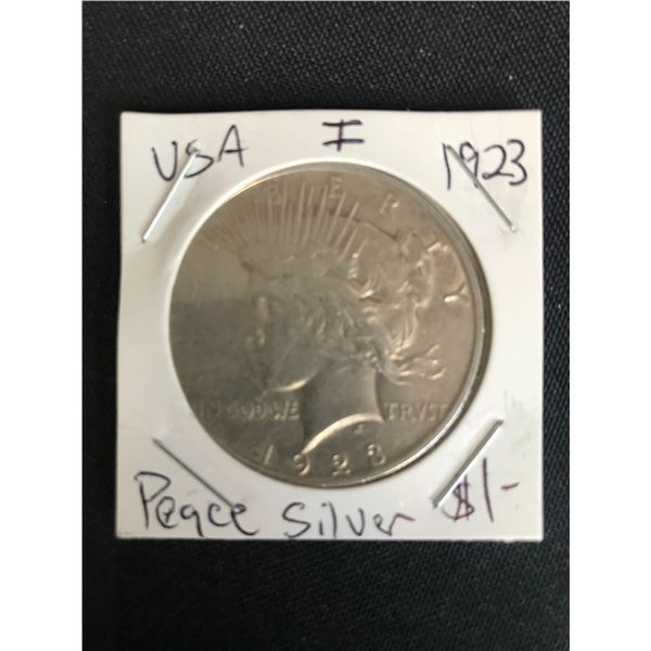 1923 US PEACE SILVER DOLLAR