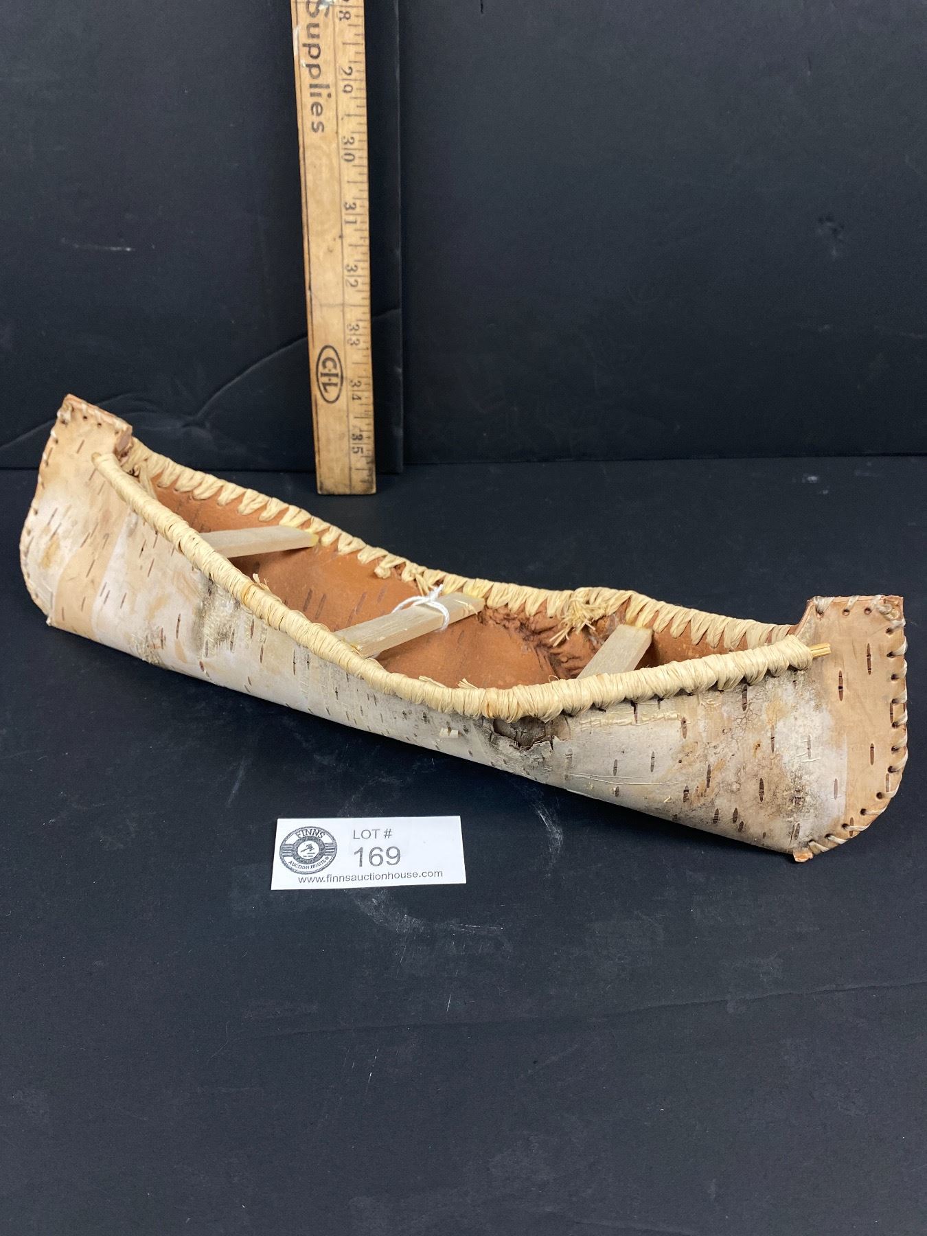 Birch Canoe by Walkden, Metis Artist, Salmon Arm BC