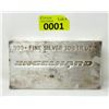 Image 1 : 100 Oz. .999 Silver Engelhard Investor Bar