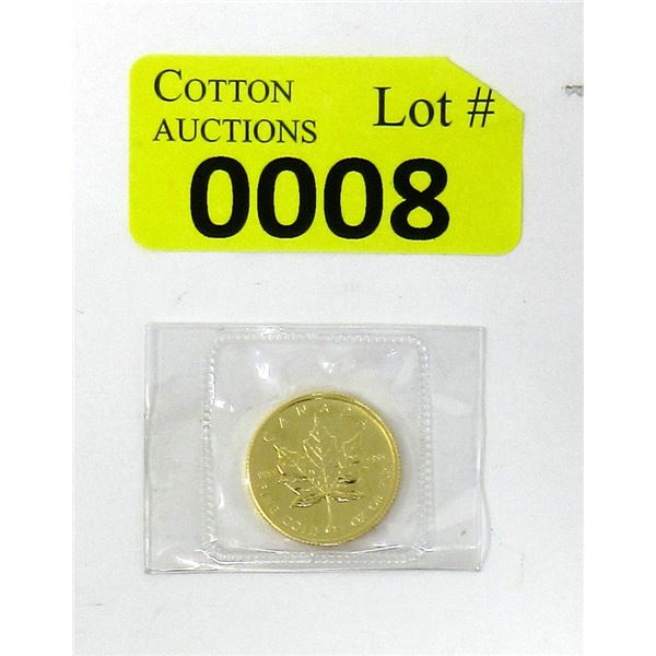 1/4 Oz .9999 Gold 1985 Canadian Maple Leaf Coin